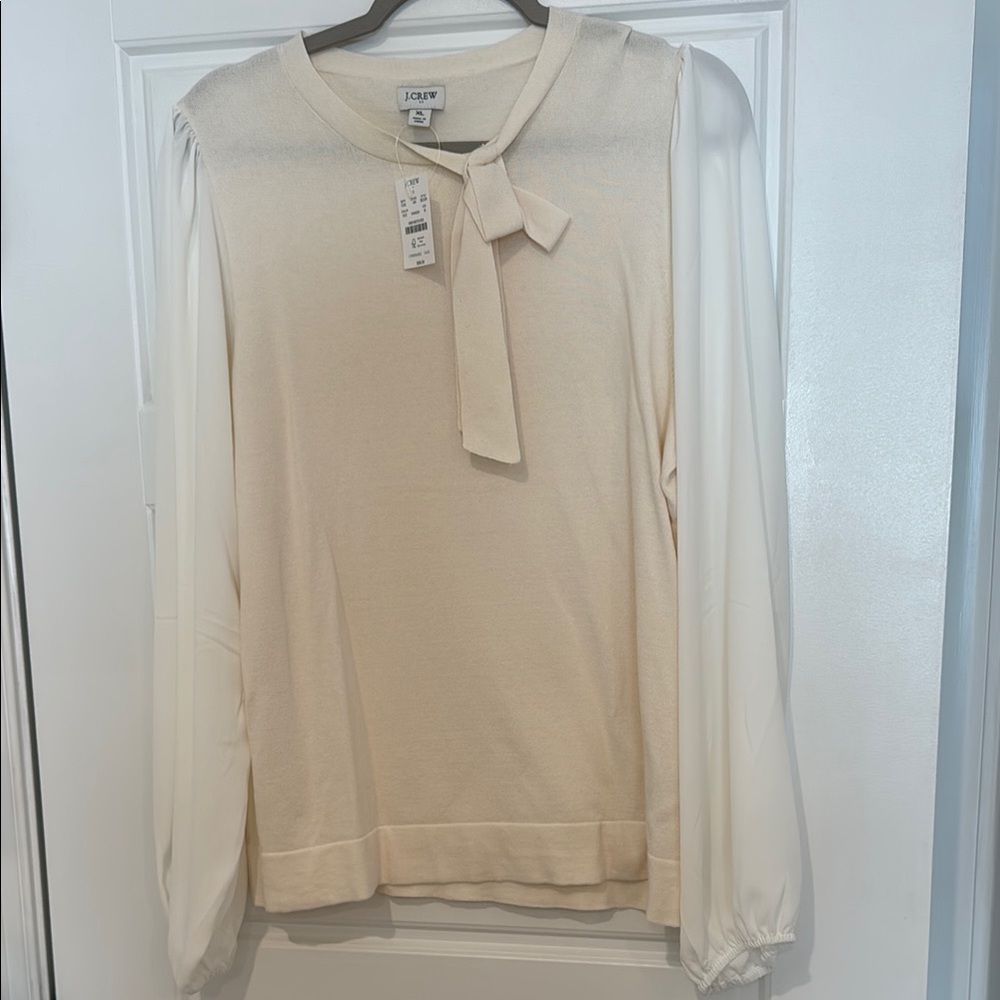 J crew Factory sweater blouse size XL